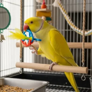 yellow ringneck parrot